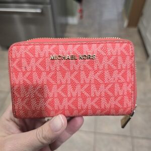 Michael Kors Red Logo Wallet